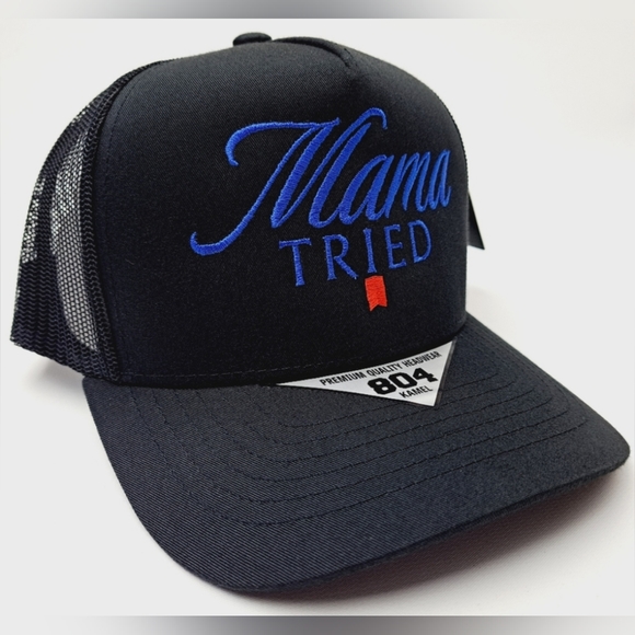 Mama Tried Retro Vintage Style American Embroidery Western Fashion Trucker Hat - Picture 4 of 15